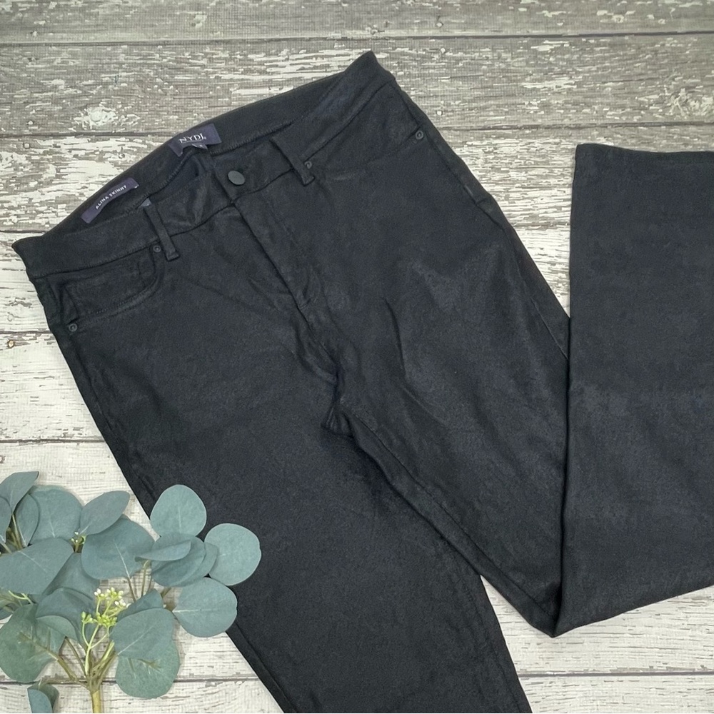NYDJ Mini Dots Patterned Alina Skinny Ankle Jeggings